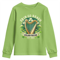 Irish Pride Youth Sweatshirt Ireland Forever Erin Go Bragh Est 1922 Harp Shamrock