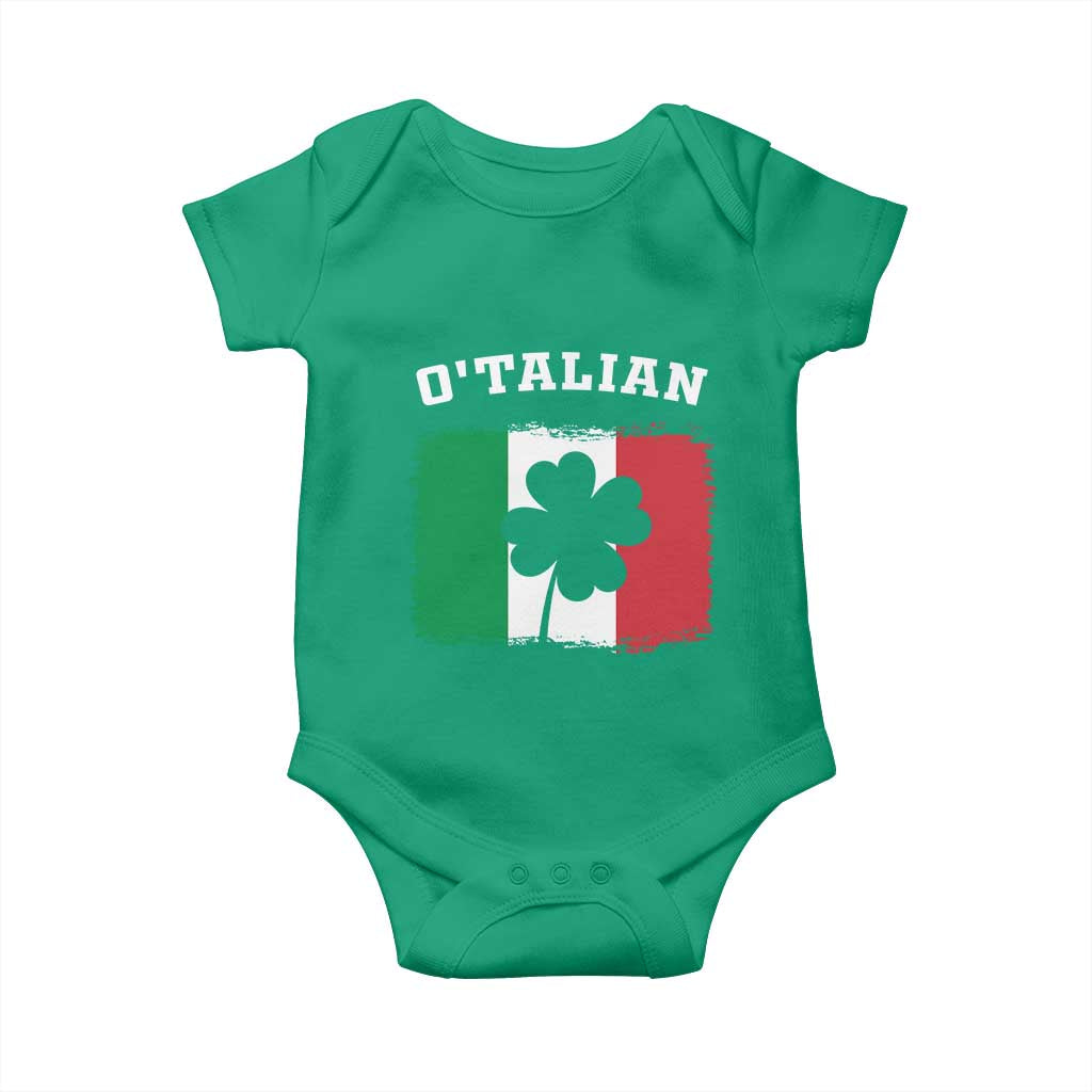Funny Irish Italian St. Patrick's Day O'Talian Baby Onesie