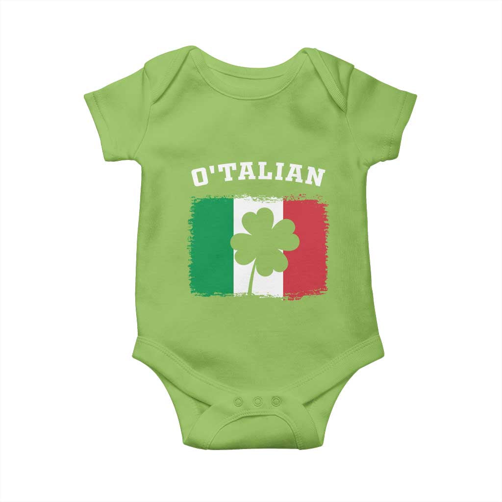 Funny Irish Italian St. Patrick's Day O'Talian Baby Onesie