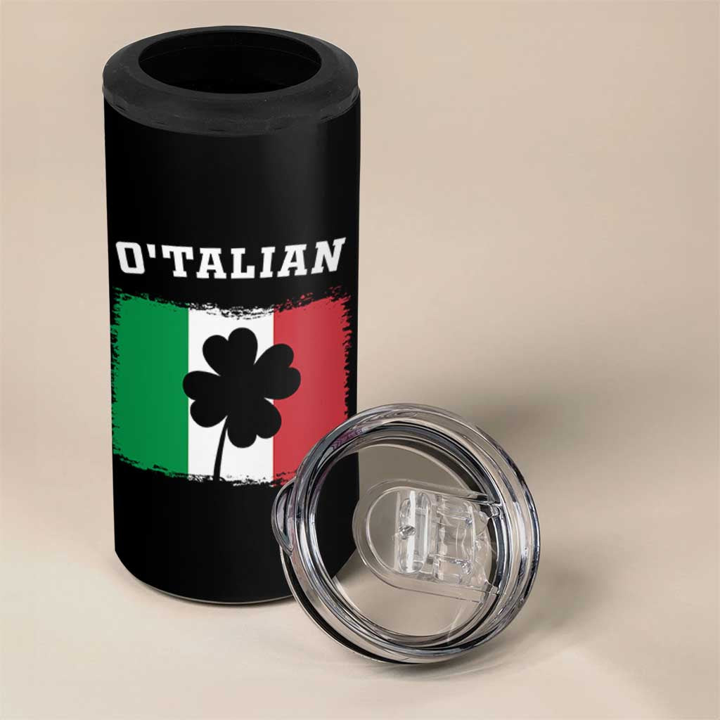 Funny Irish Italian St. Patrick's Day O'Talian 4 in 1 Can Cooler Tumbler