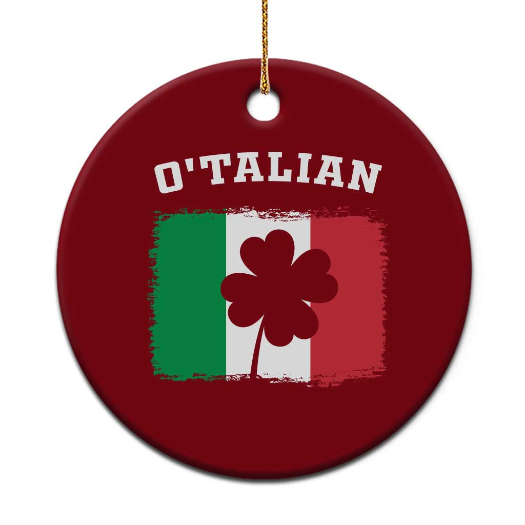 Funny Irish Italian St. Patrick's Day O'Talian Ceramic Ornament - Wonder Print Shop