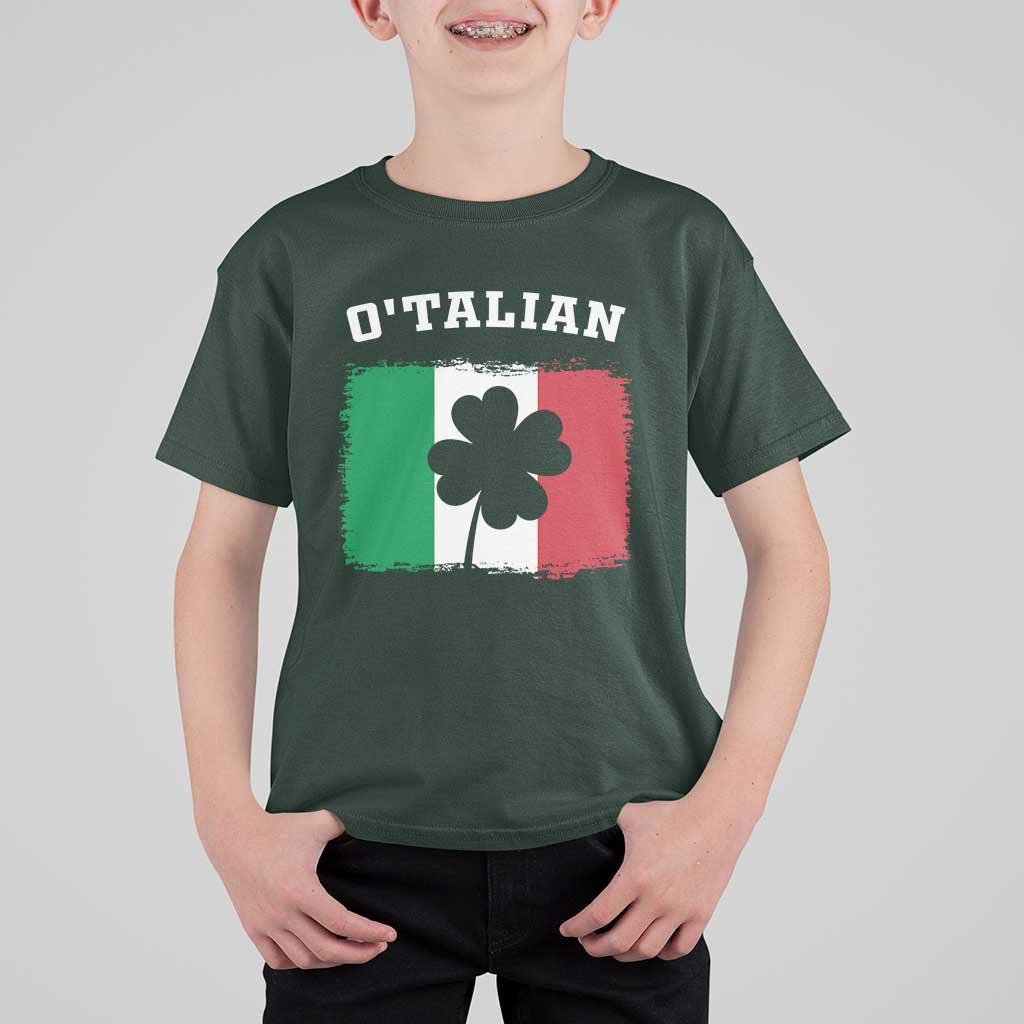 Funny Irish Italian St. Patrick's Day O'Talian T Shirt For Kid