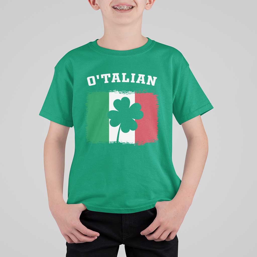 Funny Irish Italian St. Patrick's Day O'Talian T Shirt For Kid