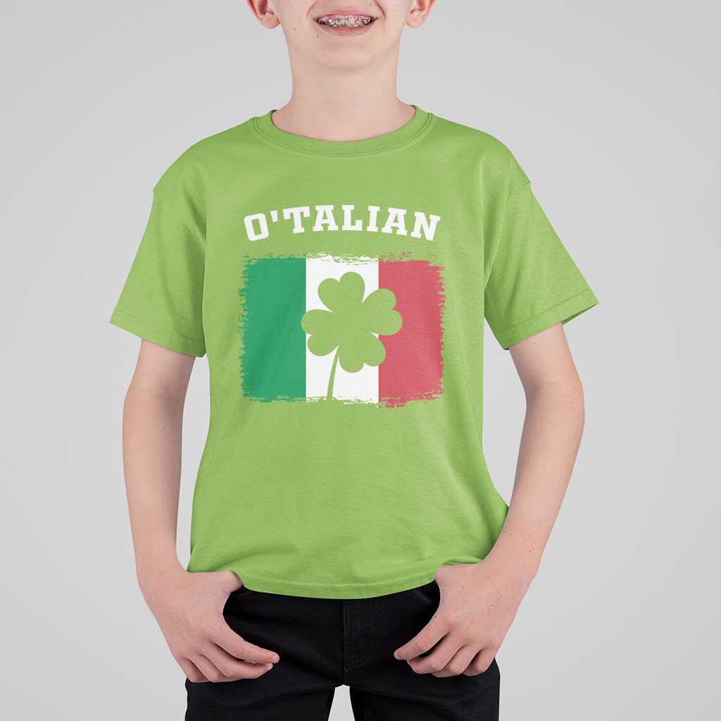 Funny Irish Italian St. Patrick's Day O'Talian T Shirt For Kid