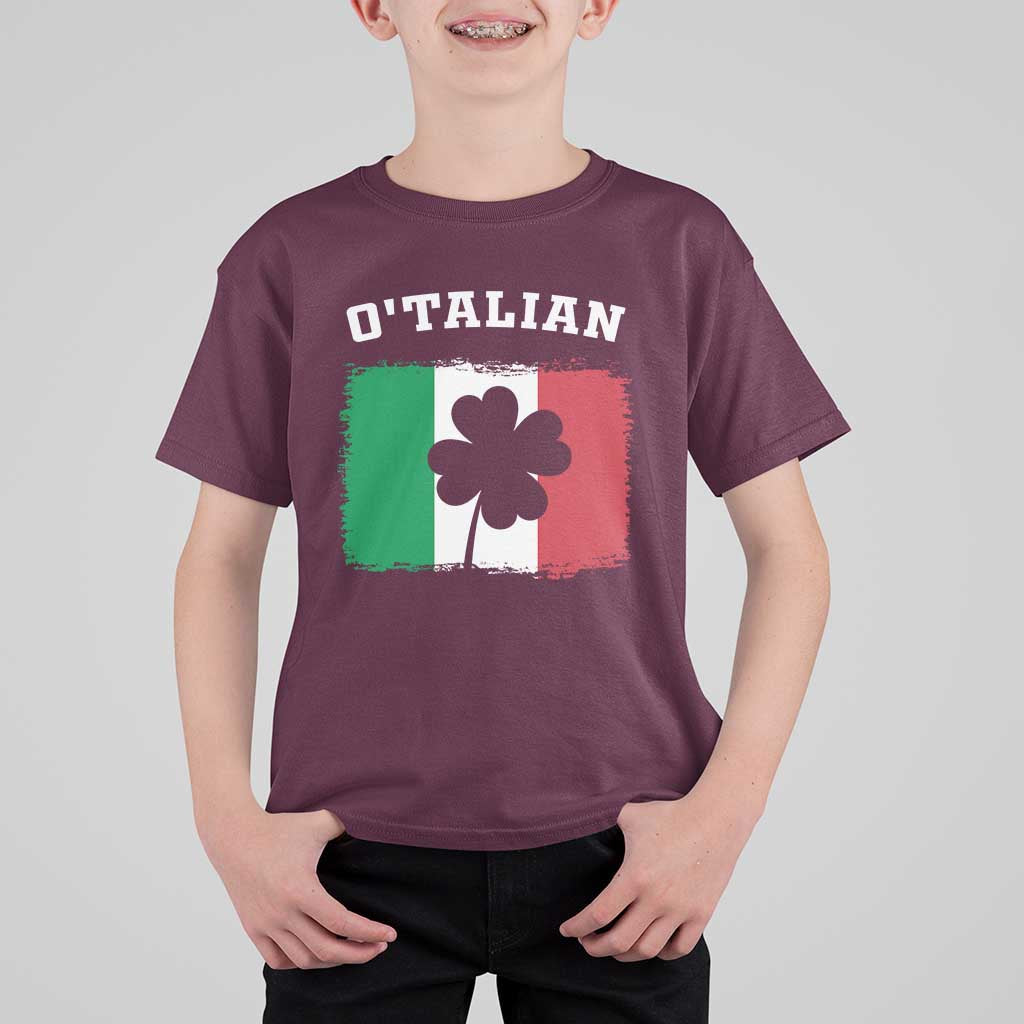 Funny Irish Italian St. Patrick's Day O'Talian T Shirt For Kid