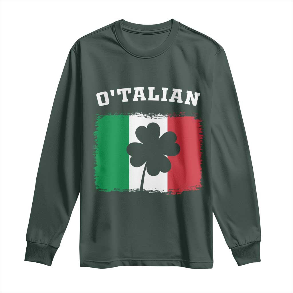 Funny Irish Italian St. Patrick's Day O'Talian Long Sleeve Shirt