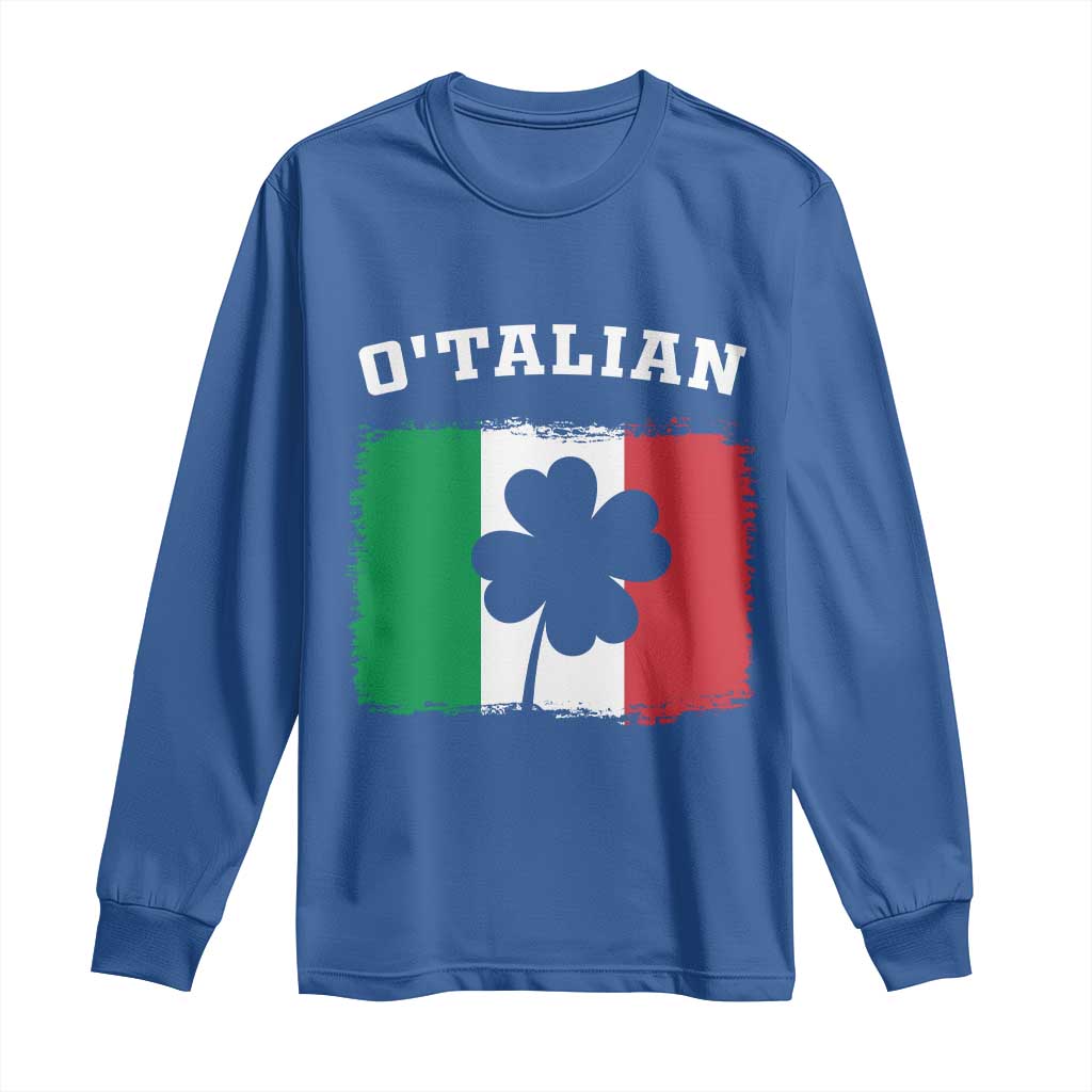 Funny Irish Italian St. Patrick's Day O'Talian Long Sleeve Shirt
