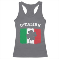 Funny Irish Italian St. Patrick's Day O'Talian Racerback Tank Top