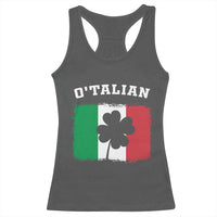 Funny Irish Italian St. Patrick's Day O'Talian Racerback Tank Top