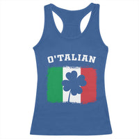 Funny Irish Italian St. Patrick's Day O'Talian Racerback Tank Top
