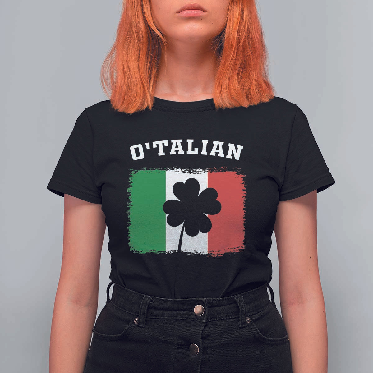 Funny Irish Italian St. Patrick's Day O'Talian T Shirt For Women