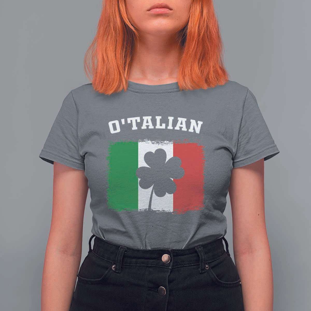 Funny Irish Italian St. Patrick's Day O'Talian T Shirt For Women