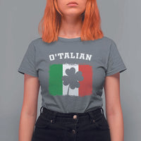 Funny Irish Italian St. Patrick's Day O'Talian T Shirt For Women
