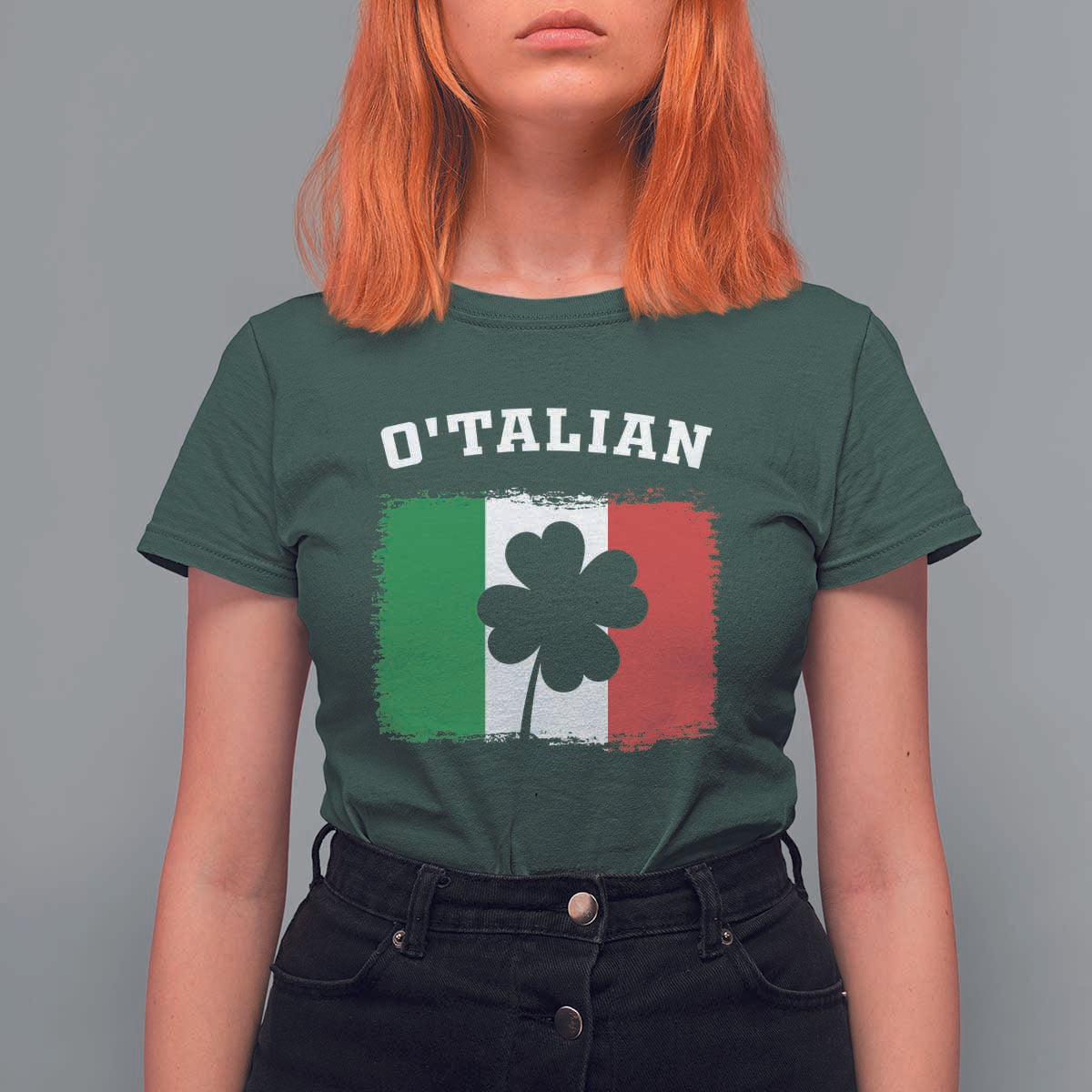 Funny Irish Italian St. Patrick's Day O'Talian T Shirt For Women