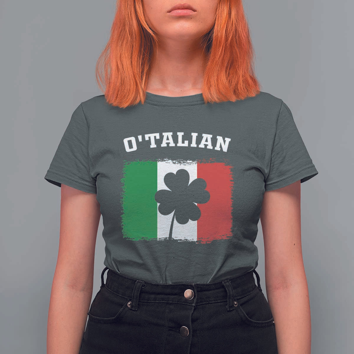 Funny Irish Italian St. Patrick's Day O'Talian T Shirt For Women