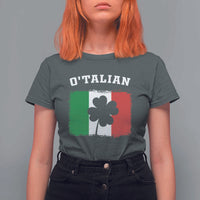 Funny Irish Italian St. Patrick's Day O'Talian T Shirt For Women