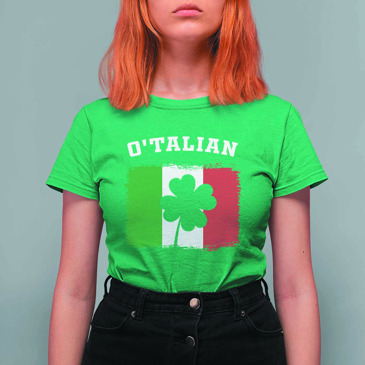 Funny Irish Italian St. Patrick's Day O'Talian T Shirt For Women