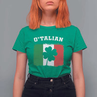 Funny Irish Italian St. Patrick's Day O'Talian T Shirt For Women