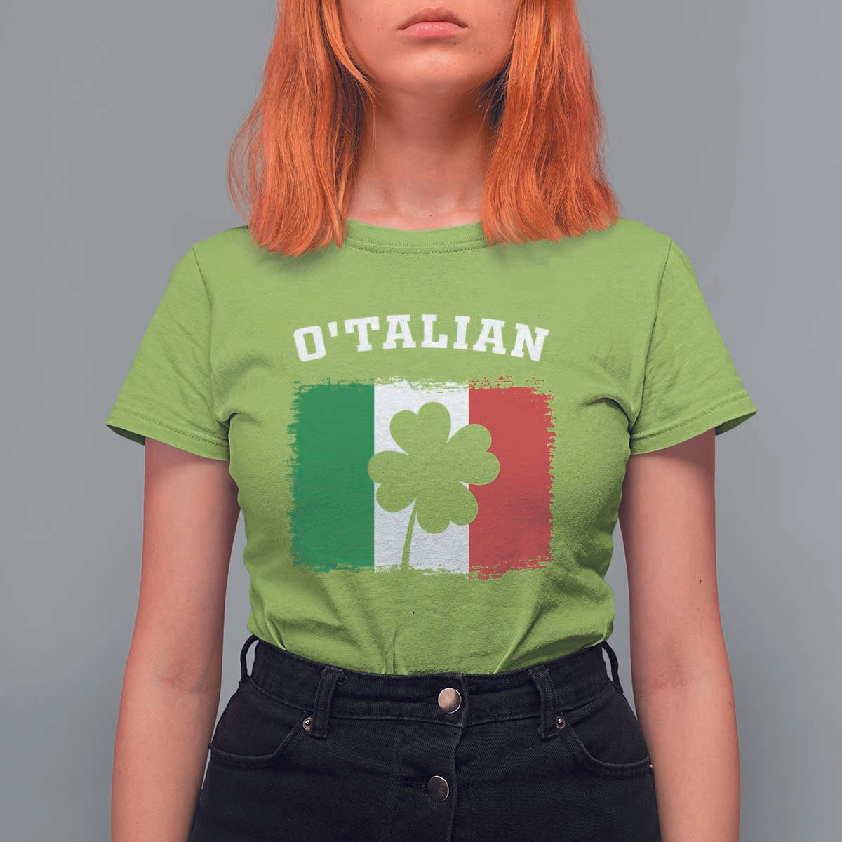 Funny Irish Italian St. Patrick's Day O'Talian T Shirt For Women