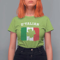 Funny Irish Italian St. Patrick's Day O'Talian T Shirt For Women