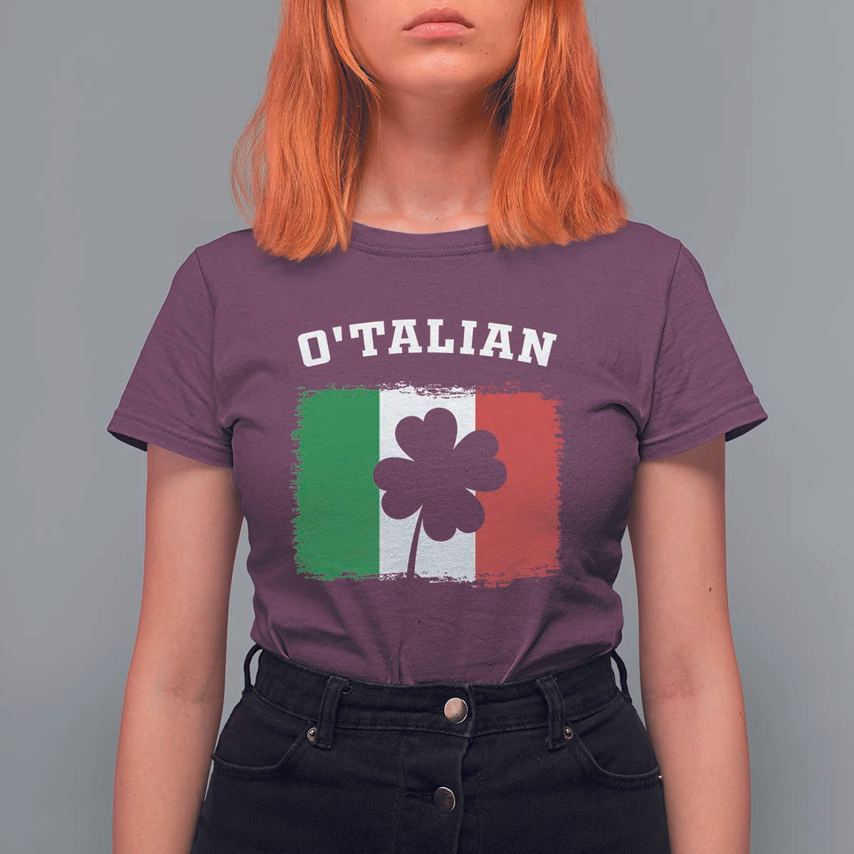 Funny Irish Italian St. Patrick's Day O'Talian T Shirt For Women