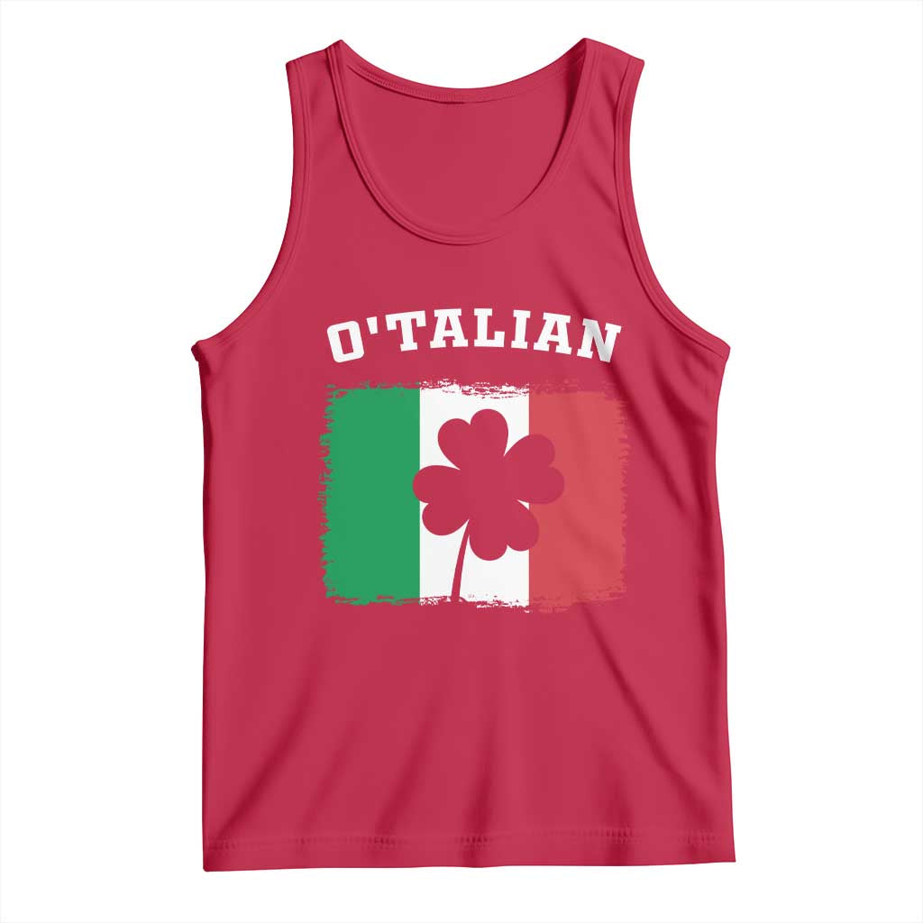 Funny Irish Italian St. Patrick's Day O'Talian Tank Top
