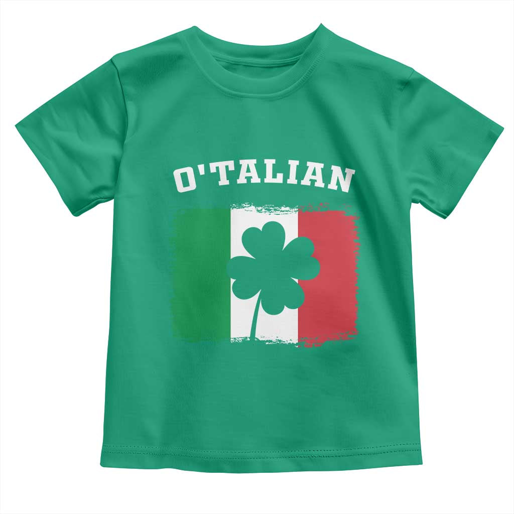 Funny Irish Italian St. Patrick's Day O'Talian Toddler T Shirt