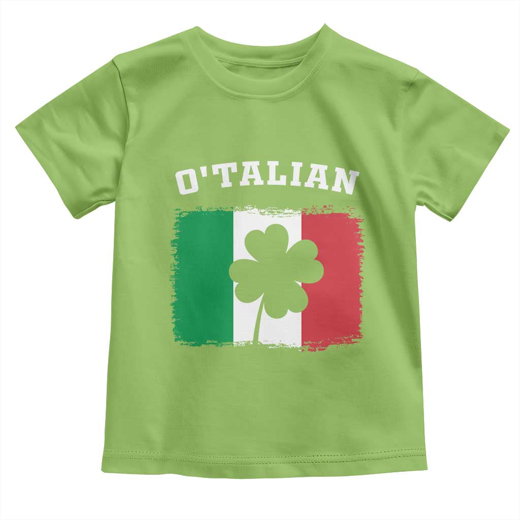 Funny Irish Italian St. Patrick's Day O'Talian Toddler T Shirt