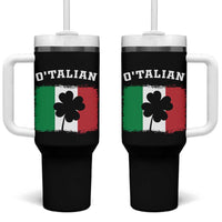 Funny Irish Italian St. Patrick's Day O'Talian Tumbler With Handle