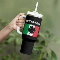 Funny Irish Italian St. Patrick's Day O'Talian Tumbler With Handle