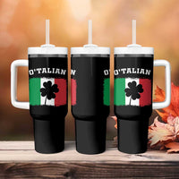 Funny Irish Italian St. Patrick's Day O'Talian Tumbler With Handle