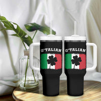 Funny Irish Italian St. Patrick's Day O'Talian Tumbler With Handle