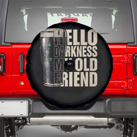 Funny St Patrick's Day Black Irish Beer Spare Tire Cover Hello Darkness My Old Friend Shamrock