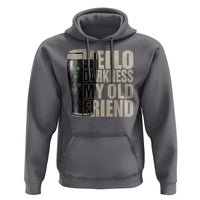 Funny St Patrick's Day Black Irish Beer Hoodie Hello Darkness My Old Friend Shamrock