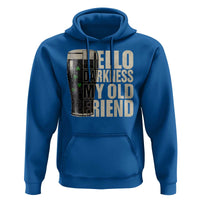 Funny St Patrick's Day Black Irish Beer Hoodie Hello Darkness My Old Friend Shamrock