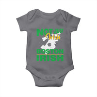 Funny Boston Irish Baby Onesie Not Just Irish Boston Irish Shamrock