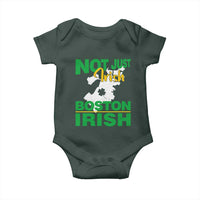 Funny Boston Irish Baby Onesie Not Just Irish Boston Irish Shamrock
