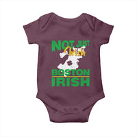 Funny Boston Irish Baby Onesie Not Just Irish Boston Irish Shamrock