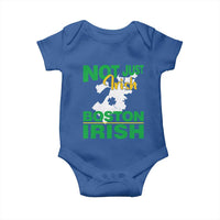 Funny Boston Irish Baby Onesie Not Just Irish Boston Irish Shamrock