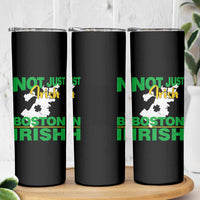 Funny Boston Irish Skinny Tumbler Not Just Irish Boston Irish Shamrock