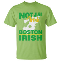 Funny Boston Irish T Shirt Not Just Irish Boston Irish Shamrock