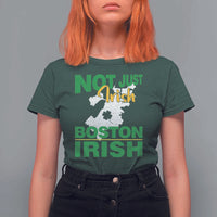 Funny Boston Irish T Shirt For Women Not Just Irish Boston Irish Shamrock