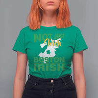Funny Boston Irish T Shirt For Women Not Just Irish Boston Irish Shamrock