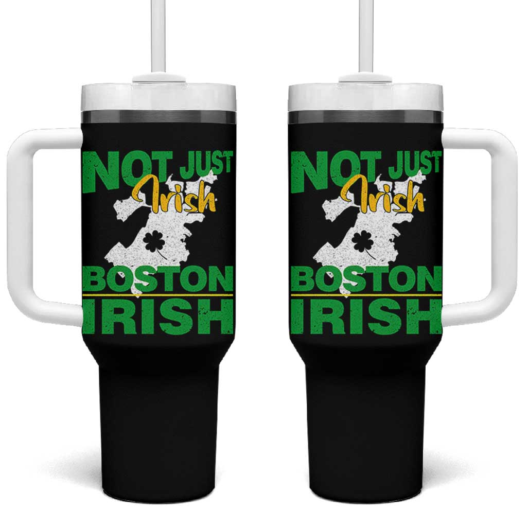 Funny Boston Irish Tumbler With Handle Not Just Irish Boston Irish Shamrock