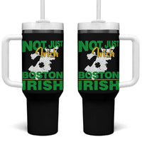 Funny Boston Irish Tumbler With Handle Not Just Irish Boston Irish Shamrock