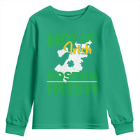 Funny Boston Irish Youth Sweatshirt Not Just Irish Boston Irish Shamrock