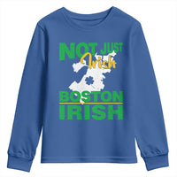Funny Boston Irish Youth Sweatshirt Not Just Irish Boston Irish Shamrock