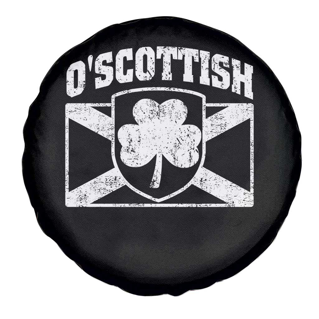 Irish-Scots Irish Scottish Spare Tire Cover O'Scottish Vintage Shamrock