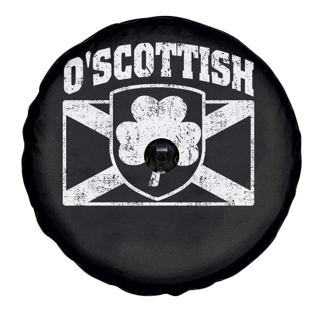 Irish-Scots Irish Scottish Spare Tire Cover O'Scottish Vintage Shamrock