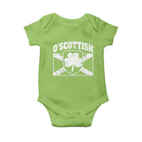 Irish-Scots Irish Scottish Baby Onesie O'Scottish Vintage Shamrock